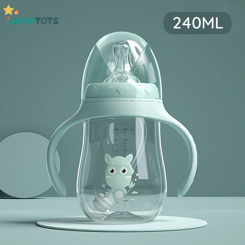 Green SuperTots Baby Bottle 240ml