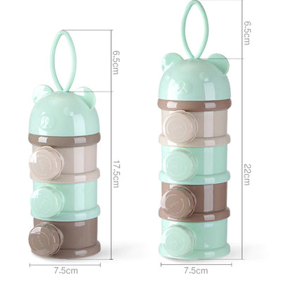 SuperTots baby milk powder dispenser size guide