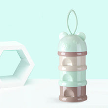 Load image into Gallery viewer, Green SuperTots baby milk powder dispenser with three layers
