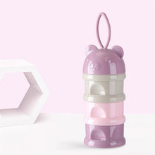 Load image into Gallery viewer, Purple SuperTots baby milk powder dispenser with 3 layers

